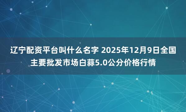 辽宁配资平台叫什么名字 2025年12月9日全国主要批发市场白蒜5.0公分价格行情
